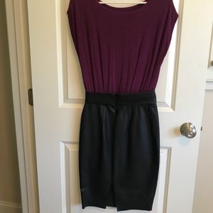 Pleather skirt and top body suit by Venus